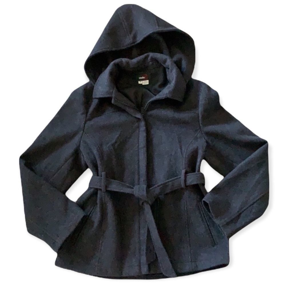 Dark Gray Medium Wool Coat